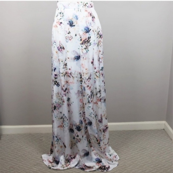 Show Me Your MuMu Princess Ariel Ball Gown Maxi Skirt ~ Bouquet Beauty size M - Picture 1 of 7